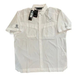 Nuevo con etiquetas Camisa Blanca Mangas Cortas AT&T Bryon Nelson FG Under Armour PGA XL - Imagen 1 de 11