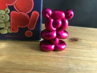 KIDROBOT POP! SUPER SHINY MINI PINK BEAR BALLOON ANIMAL DESIGNER TOY FIGURE - Image 1 of 4