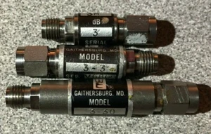 Atenuador de RF Weinschel modelo 3M, 3-3, 3-30 SMA M/F - Imagen 1 de 3