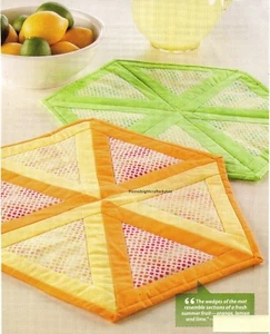 Citrus Table Mat Quilt Pattern Pieced HD - Bild 1 von 2