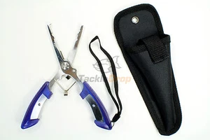 5x 6.5" Stainless Steel Fishing Pliers Scissors Hook Remover Line Sheath Lanyard - Picture 1 of 1