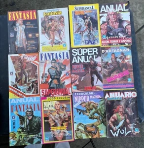 Vintage Lot Anuario Fantasia Comic 80er Argentinien Buch Todocolor Superanual Dago - Bild 1 von 20