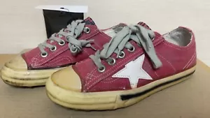 Golden Goose VSTART2 35 Women's Low Cut Sneakers Pink Canvas Star GGDB - Picture 1 of 20