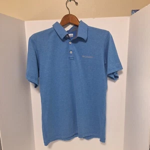Columbia Polo Shirt Adult XL Blue Short Sleeve Omni-Wick Performance Men’s - Picture 1 of 4