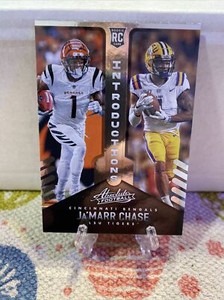 2021 Panini Absolute - Introductions #INT-5 Ja'Marr Chase (RC)