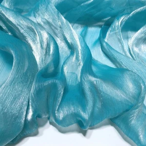 1m X 150cm Glitter Organza Fabric DIY Mesh Cloth Wedding Party Dress Sewing Soft - Picture 1 of 22