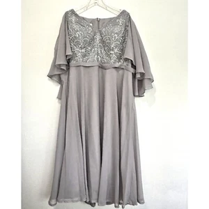 JJ House Womens Long Formal Dress Size 2X Mother Bride Groom Event Occasion Glam - Picture 1 of 8