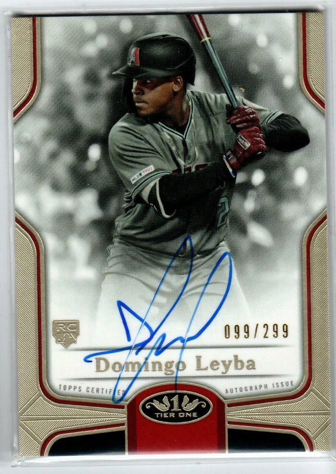 2020 Topps Tier One Break Out Autographs #BOADL Domingo Leyba 299 (ref 152358) - Image 1 of 1