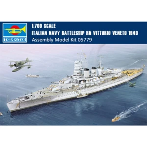 Trumpeter 05779 1/700 italienisches Schlachtschiff RN Vittorio Veneto Modell/Holzdeck - Bild 1 von 14