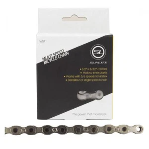 BIKE BICYCLE CHAIN SCN-MS 5/6 SPEED SILVER 120L - Picture 1 of 1