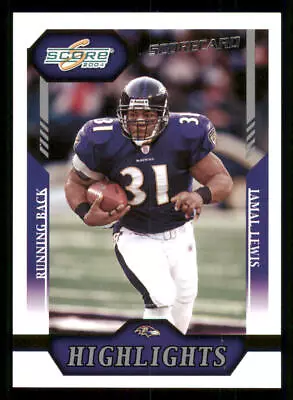 2004 Score Scorecard #362 Jamal Lewis HL /625 - Image 1 of 2