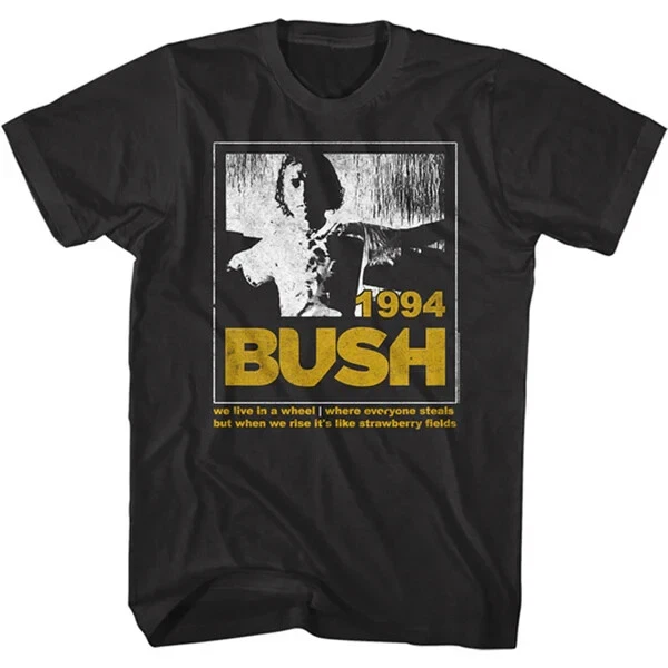 New Bush Shirt Glycerine Lyrics 1994 BAND  T Shirt - Image 1 of 1