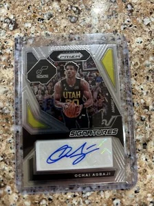 2023-24 Prizm Basketball Rookie Signatures Auto Ochai Agbaji Rookie Jazz - Picture 1 of 2