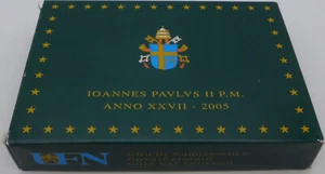 🇻🇦 Box BE Vatikan 2005 + Silbermedaille - Papst Johannes Paul II Vaticano🇻🇦 - Bild 1 von 2