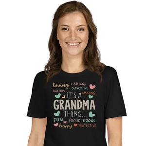 Mother's Day It's Grammy Thing Cute Love T-shirt - Novelty Grandma Graphic Tees - Picture 1 of 53