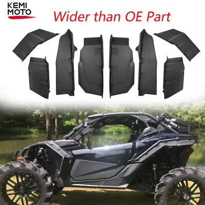 XXL guardabarros extendido más ancho llamaradas barro para Can-Am Maverick X3 Turbo R 2017-2025 Foto 1 de 4