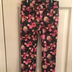 Justice Pants Floral Super Skinny - Picture 1 of 4