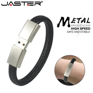 Unità flash USB da polso 64 GB nera penna braccialetto 32 GB impermeabile - Foto 1 di 7
