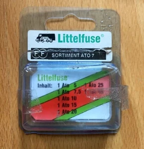 Littelfuse ATO7 KFZ Auto Sicherung Flachsicherung 5/7,5/10/15/20/25/30A - Neu - Picture 1 of 3