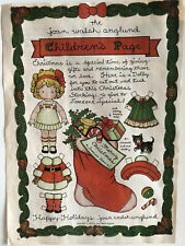 1978 Magazine Joan Walsh Anglund Christmas Paper Doll Page