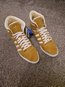 Adidas Originals Top Ten Hi Sleek Trainers Mustard Womens G42106 UK6.5 EU40 US8 - Picture 1 of 9