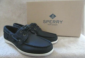 SPERRY Top Sider Koifish Wool Premium Leather Boat Shoes US 8.5 M EUR 39.5 NWB - Bild 1 von 9