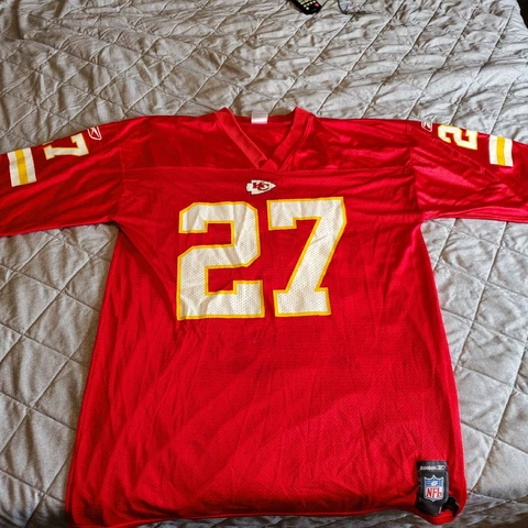 Reebok Kansas City Chiefs Mens Size Large #27 Larry Johnson Jersey Cover