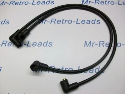 BLACK IGNITION SPARK PLUG LEADS T140 BONNEVILLE T120 TR7 TR6 1971 83 HT - Image 1 of 3