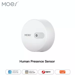 MOES Zigbee Smart Personenerkennung Sensor Radarwellen Bewegungsmelder APP-Alarm - Bild 1 von 14