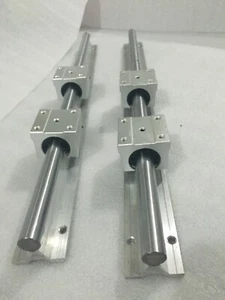 2 pcs SBR12 Linear Rail & 4 pcs SBR12UU Block Carriage Length 150mm to 2500mm - Picture 1 of 4