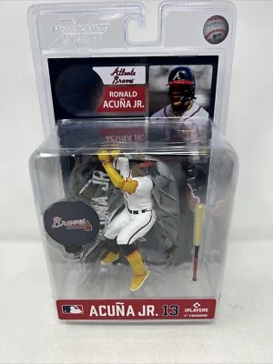 2024 McFarlane MLB Ronald Acuna Jr Atlanta Braves White Jersey 7” Figure A4 - Image 1 of 2