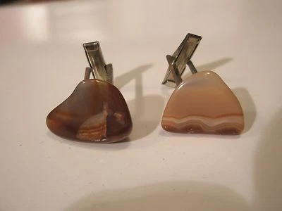 Piedras de ágatas rocas gemelos de calidad vintage rocas mineral geología lapidario Foto 1 de 4