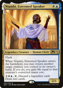 NIAMBI, ESTEEMED SPEAKER x4 mtg NM-M M21 Magic Core Set 2021 4 Rare - Picture 1 of 1