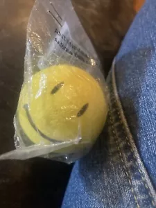 NEW Yellow Happy Face Smile Car Antenna Topper , New Pencil Topper - Picture 1 of 1