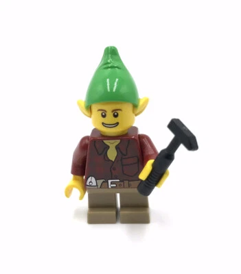 LEGO Elfo Franela Camisa Minifigura 40106 Navidad Vacaciones Tienda de Juguetes Minifigura Foto 1 de 4