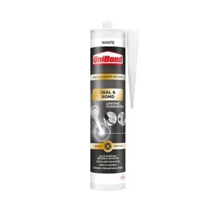 Cartucho sellador Unibond Seal & Bond adhesivo multiusos blanco, 389 g - Imagen 1 de 5