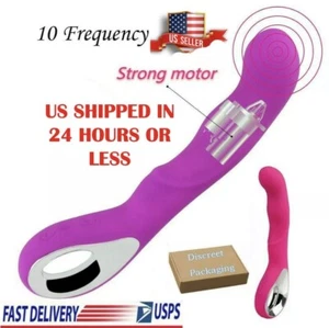 Multispeed-Vibrator-G-Spot-Dildo-Rabbit-Female-Adult-Sex-Toy-Waterproof-Purple - Picture 1 of 12