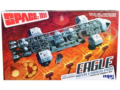 SKILL 2 MODEL KIT EAGLE SPACECRAFT W/CARGO POD "SPACE: 1999" 1/48 BY MPC MPC990 - Image 1 of 4