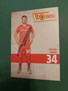 Union Berlin , C. Gentner ,  Autogrammkarte, Fussball - Picture 1 of 2