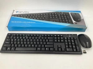 V7 Wireless Spanish Keyboard and Mouse Combo CKW200MX ✅❤️️✅❤️ OPEN BOX - Picture 1 of 7