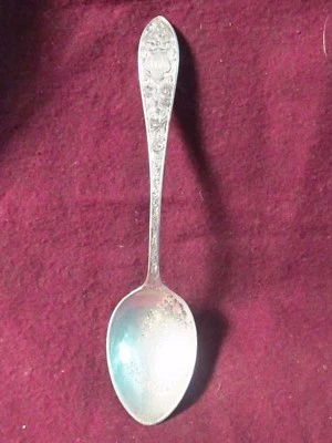 Cuchara Sterling Whiting Colonial B Demitasse 4 1/8" 9g Monograma MCM  Foto 1 de 4