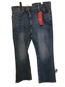 Levi 527 Jeans Mens 42x30 Blue Denim Boot Cut Slim Fit Cowboy Ranch Stretch - Picture 1 of 13