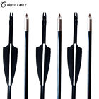 Archery Fiberglass Arrows Spine 500 for Recurve Compound Bow  Targeting Practice