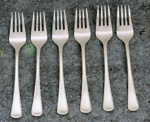 Robbe & Berking R&B Besteck Königskordel 800 Silber 6 Gabeln Vorspeisengabeln - Bild 1 von 11