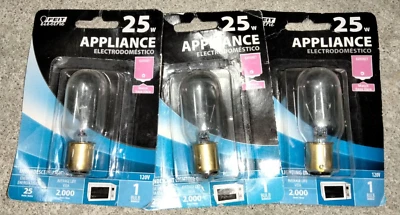 *3PACK* Feit Appliance 25w Bulb - Bayonet Base - 120V - Image 1 of 3