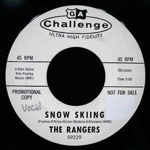 THE RANGERS: Snow Skiing + Mogul Monster~Very Rare Rock 45~CHALLENGE #59229 - Picture 1 of 2