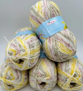King Cole Baby Splash DK Double Knitting Crochet Yarn Wool - 5x100g Balls - 3426 - Picture 1 of 11