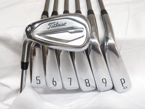 Used LH Titleist T350 Iron Set 5-PW+48 TT AMT Red R300 Regular Flex Steel Shafts - Picture 1 of 9