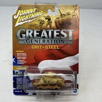 Johnny Lightning The Greatest Generation Grit+Steel WWII M3 Grant Tank - SEALED - Image 1 of 4