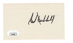 Carl Hubbell Signed Autographed 3X5 Index Card Giants Hall of Famer JSA CF45786 - Picture 1 of 2